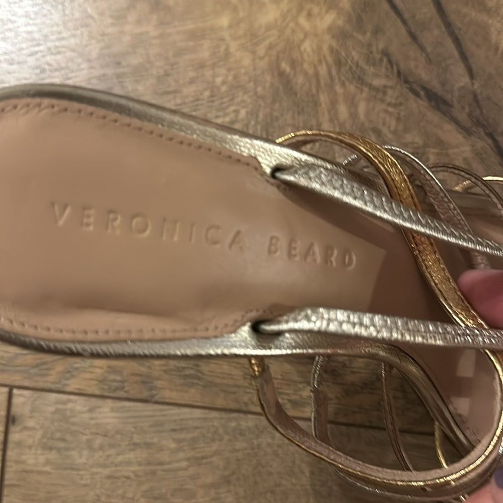 Veronica Beard Multi Metallic Slingback heels. - Picture 9 of 9